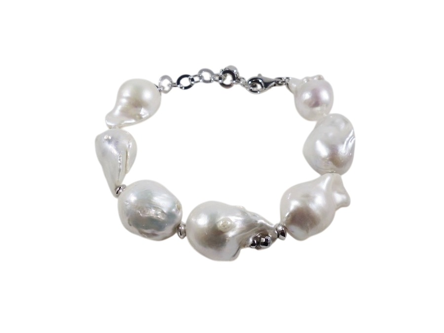 Bracciale in Perle Scaramazze, Ematite e Argento 925