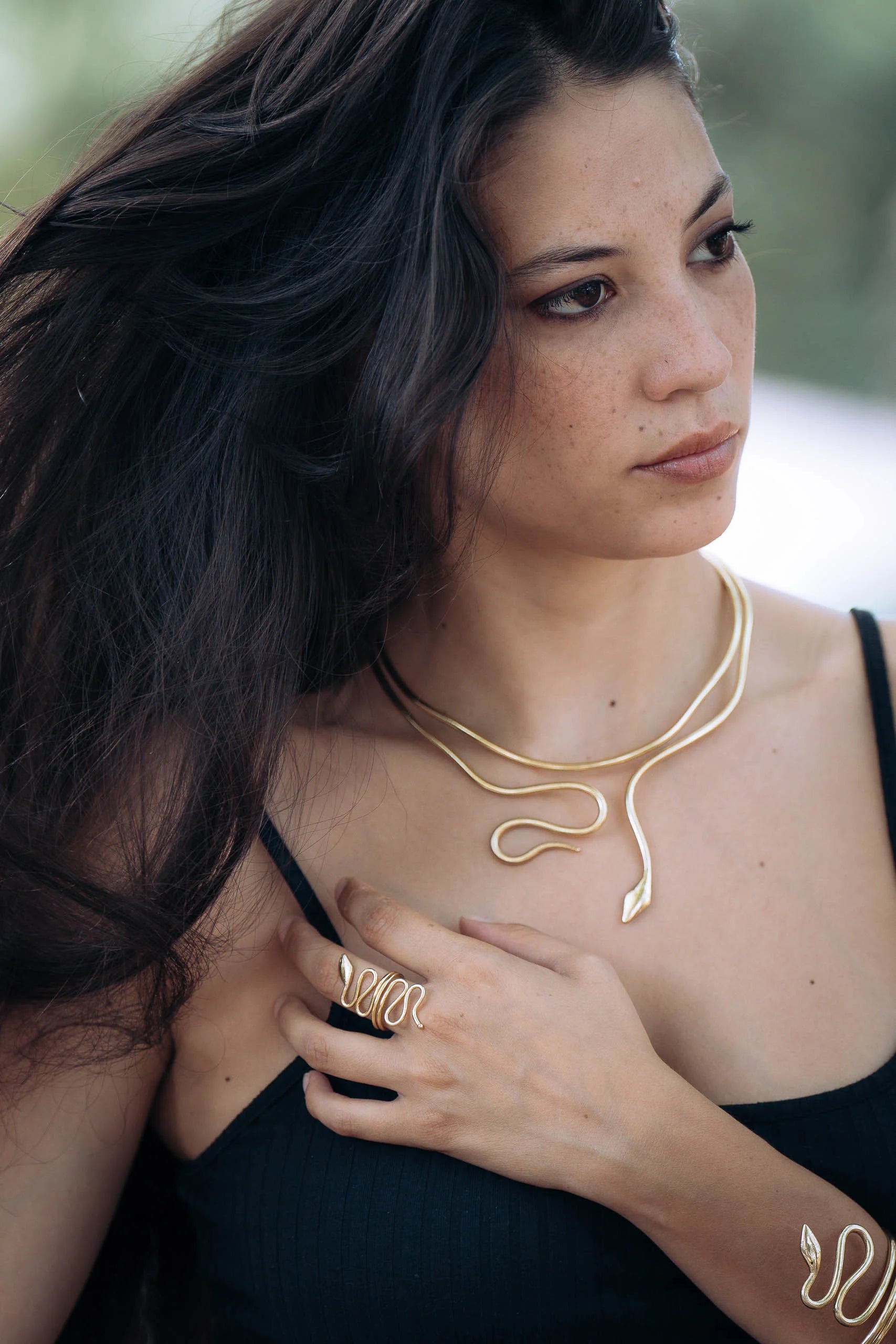 Bracciale serpente in Ottone