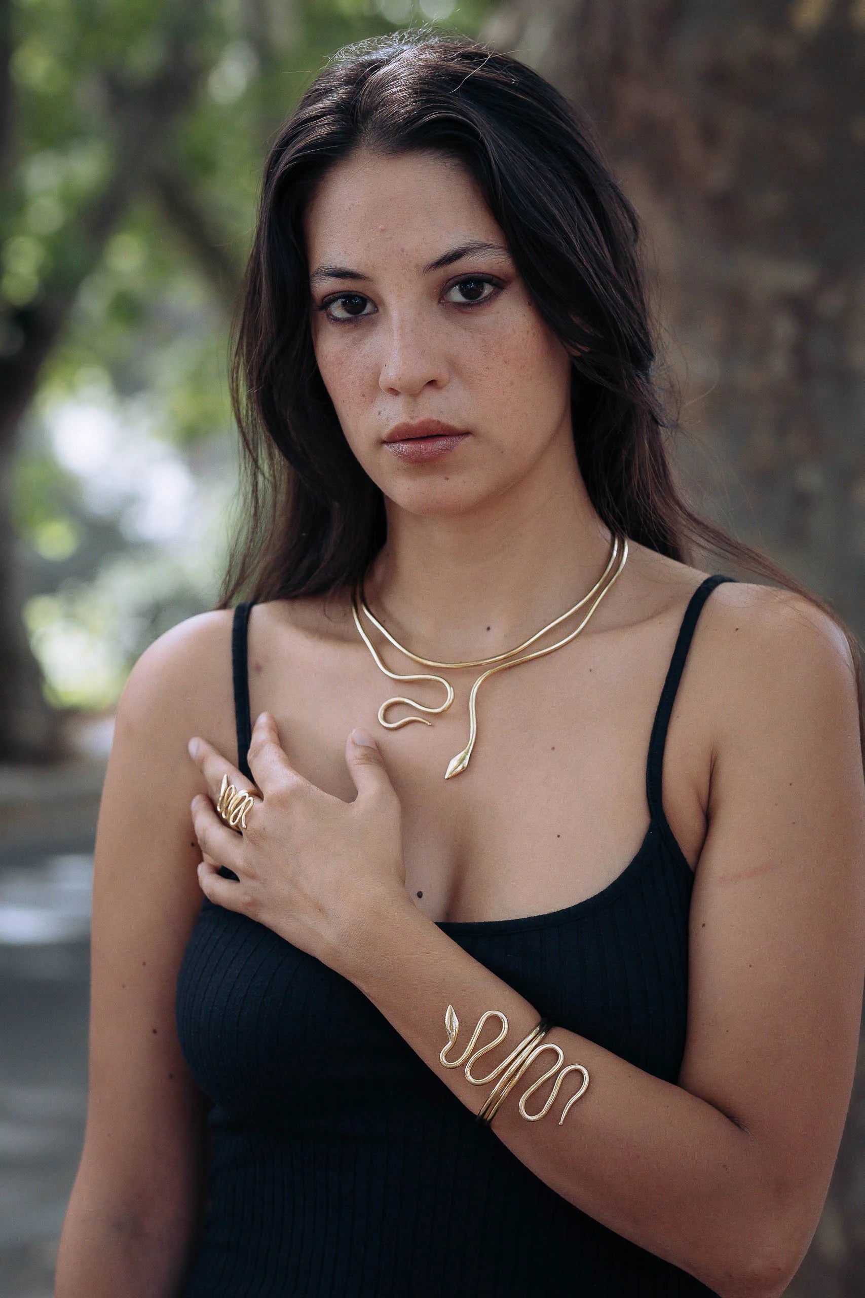 Collana Serpente in Ottone