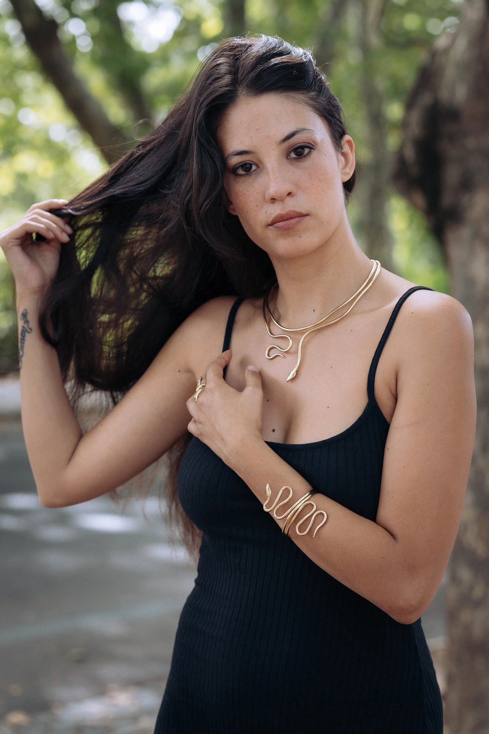 Collana Serpente in Ottone