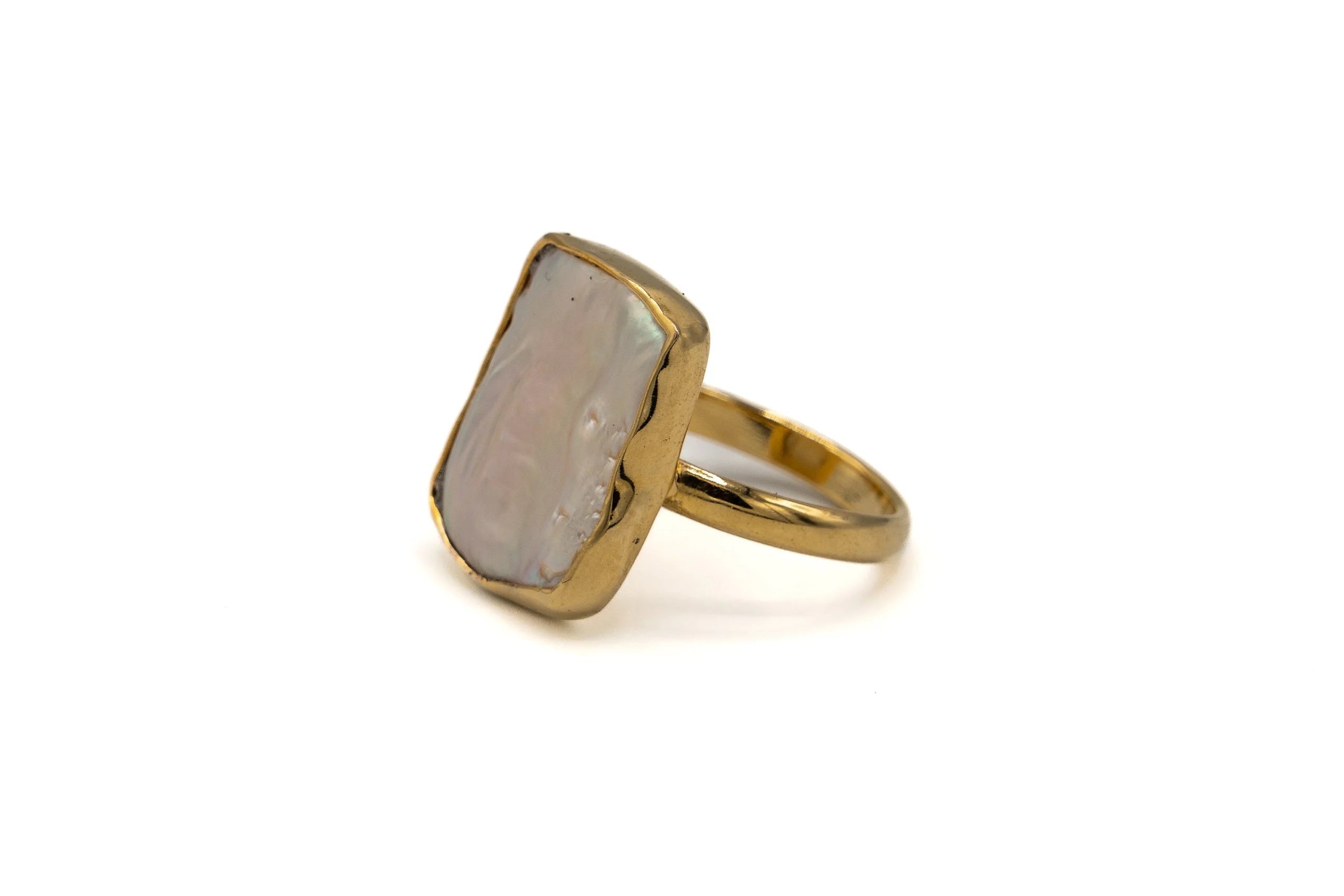 Anello in Ottone e Perla