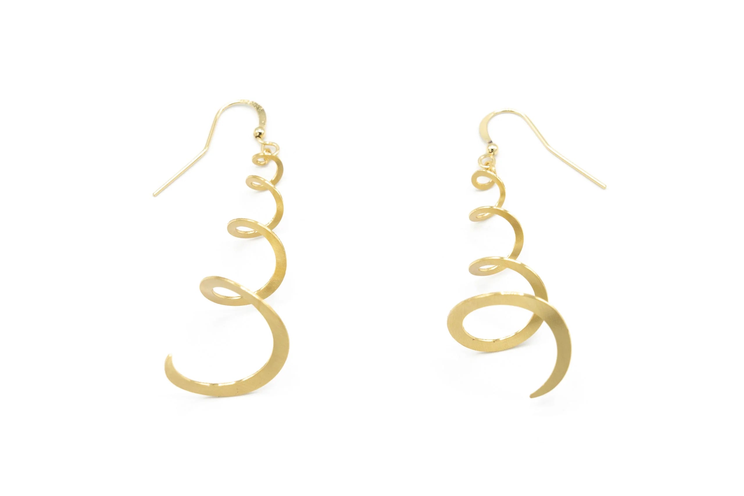 Orecchini a spirale in Ottone