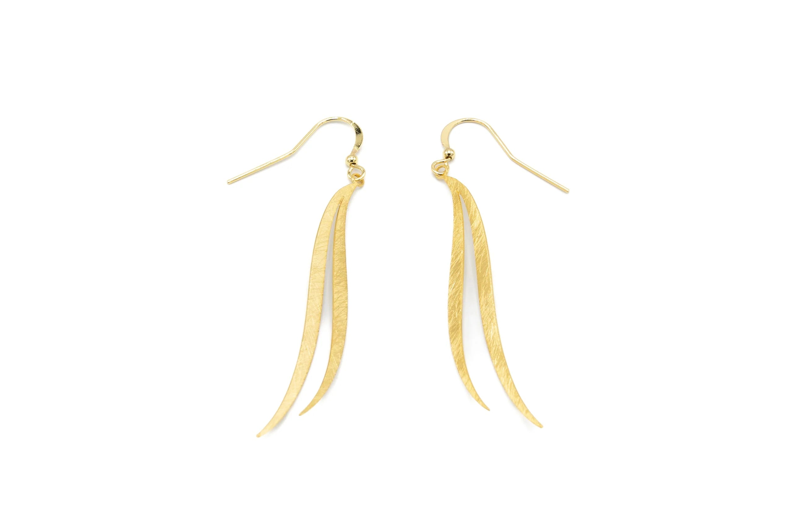 Orecchini curvi in Ottone