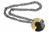 Collana a maglie tonde in Corno Naturale