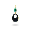 Pendente in Arg.925 con Malachite e creole di Agata
