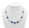 Collana in Argento 925 dorato, Acquamarina (gemma) e Cianite