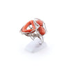 Anello in Arg.925 e Corallo Mediterraneo