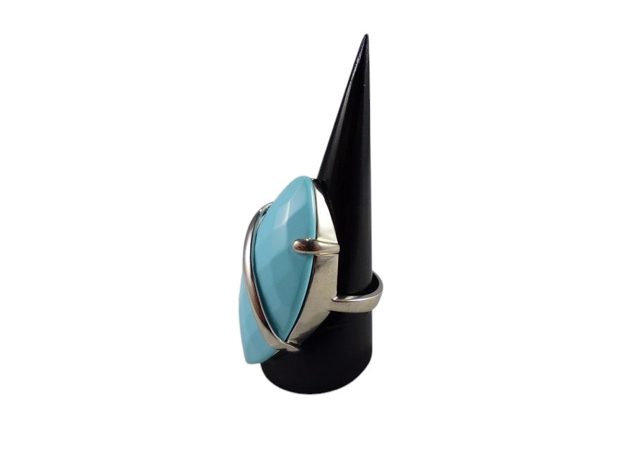 Anello in Arg.925 e spola in Pasta di Turchese