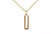 Collana lunga con Madreperla rettangolare