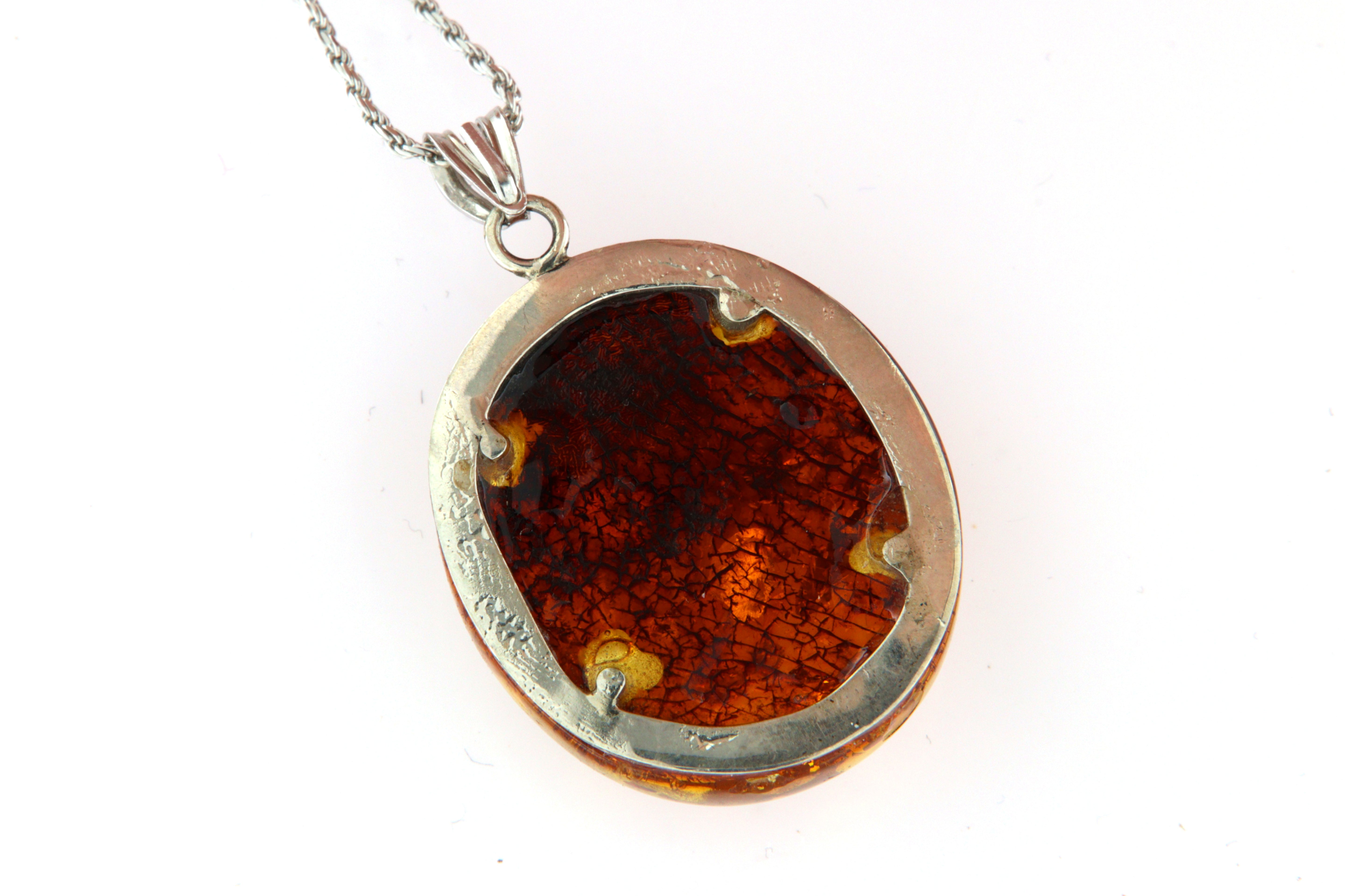 Ciondolo in Arg.925 e Ambra Baltica