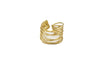 Anello raggi in Ottone