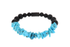 Bracciale in Ebano, Onice e Turchese Naturale